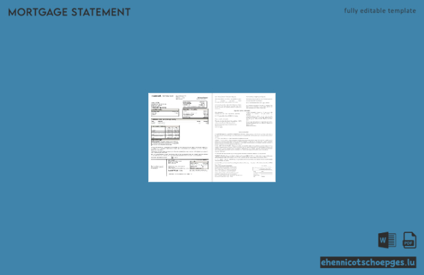 Hypothekenabrechnung der ukrainischen Monobank in Word- und PDF-Formaten – Beispielvorschau